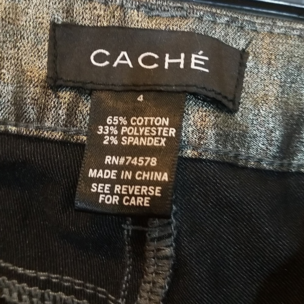 Cache High Waist Metallic Pants - image 7